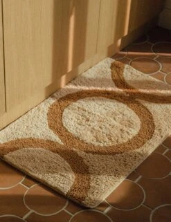 Palomino Bath Mat By Morrow Soft Goods -Chic Furniture Sale 03 PalominoBeigeDkCamel 180018500S Lifestyle