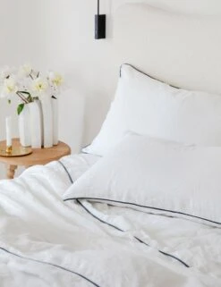 European Flax Piped Linen Duvet Set By Cultiver 11 European Flax Piped Linen Duvet Set By Cultiver -Chic Furniture Sale 211222CULpad 3733 6c5d6956 f593 4bd8 9cfd 2e8ae845a465