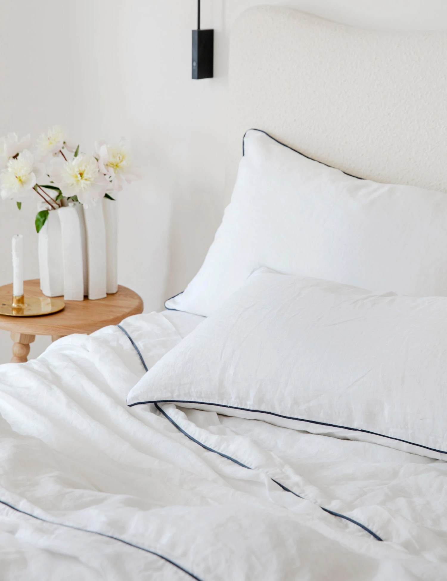 European Flax Piped Linen Duvet Set By Cultiver 5 European Flax Piped Linen Duvet Set By Cultiver - Image 5