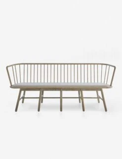 Marissa Bench, Gray Leather