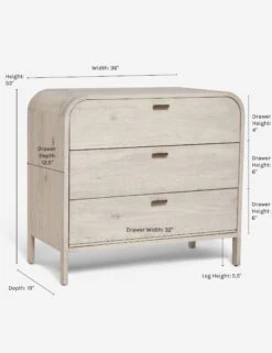 Brooke 3-Drawer Dresser -Chic Furniture Sale Arch3 DrawerDresser 0025 83f98ce9 1c83 41d2 b8b7 4f7272f14b54