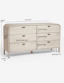 Brooke 6-Drawer Dresser -Chic Furniture Sale Arch6 DrawerDresser 0580 359382f5 e469 413a 9032 27f1080e612c