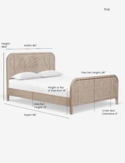 Brooke Platform Bed -Chic Furniture Sale ArchBed Queen 0600King