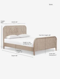 Brooke Platform Bed -Chic Furniture Sale ArchBed Queen 0600Queen