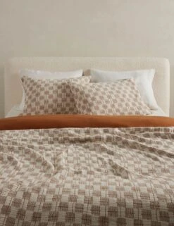 Basketweave Blanket By Sarah Sherman Samuel -Chic Furniture Sale BasketweaveBlanket Umber Ivory A0656737 2 Product