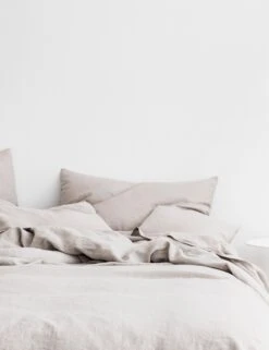 European Flax Linen Duvet Set By Cultiver -Chic Furniture Sale CULTIVER Bed Smoke Grey