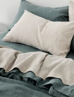 European Flax Linen Fitted Sheet By Cultiver -Chic Furniture Sale CULTIVER Flat Sheet Natural