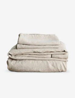 European Flax Piped Linen Sheet Set By Cultiver -Chic Furniture Sale CULTIVER Piped Natural Forest Sheet Set c7560186 a2f2 42cd bc68 9a3bc3b2a389