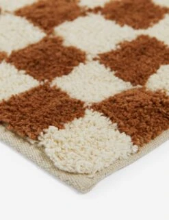Checkerboard Bath Mat By Sarah Sherman Samuel -Chic Furniture Sale CheckerboardBathMatbySarahShermanSamuel Umber 21 x34 A0656925 5155
