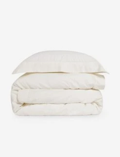 Classico Hemstitch Cotton Sateen Duvet Set By Pom Pom At Home 6 Classico Hemstitch Cotton Sateen Duvet Set By Pom Pom At Home -Chic Furniture Sale ClassicoDuvetIvory Product