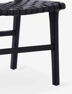 Gallagher Leather Dining Chair -Chic Furniture Sale DOV25003BK DETAIL