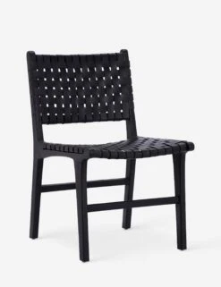 Gallagher Leather Dining Chair -Chic Furniture Sale DOV25003BK FTQ