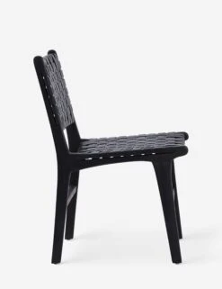 Gallagher Leather Dining Chair -Chic Furniture Sale DOV25003BKb