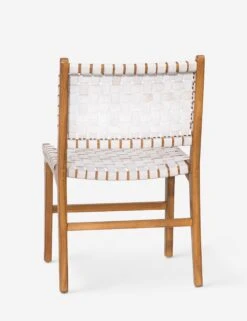 Gallagher Leather Dining Chair -Chic Furniture Sale DOV25003WH B