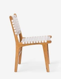 Gallagher Leather Dining Chair -Chic Furniture Sale DOV25003WH P