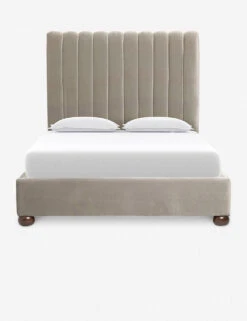 Evelyn Platform Bed -Chic Furniture Sale EvelynBed Queen Taupe 0745 47b5de80 07f8 4388 9b0a bbc4ec63ddbf