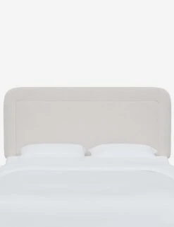 Gwendolyn Headboard -Chic Furniture Sale GwendolynHeadboard SnowVelvet 1451FTTNSNW 1