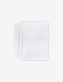 Classico Hemstitch Cotton Sateen Sheet Set By Pom Pom At Home -Chic Furniture Sale HF 8600 W 1