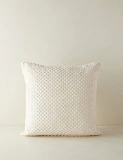 Hi-Lo Checker Velvet Pillow By Sarah Sherman Samuel -Chic Furniture Sale Hi LoCheckerPillow IvorybySarahShermanSamuel A0655792B1040 Product