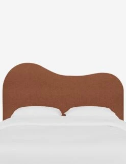 Kadence Headboard -Chic Furniture Sale KadenceHeadboard TerracottaLinen 922QZMTRC 2 SITECROP