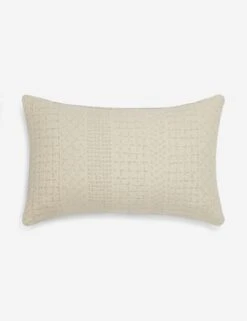 Larchmont Indoor / Outdoor Pillow By Sunbrella For Lulu And Georgia -Chic Furniture Sale LarchmontIndoor OutdoorLumbarPillow Ivory A0652662B