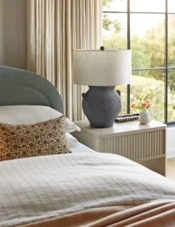 Lavelanet Linen Pillow 15 Lavelanet Linen Pillow -Chic Furniture Sale Lulu and Georgia Bedroom1 Evergreen 0379 LIFESTYLE Site Crop Lifestyle