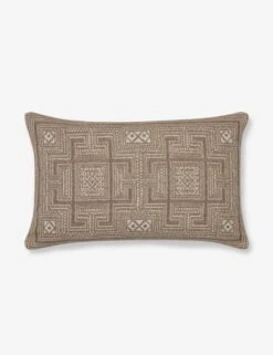 Azra Indoor / Outdoor Pillow By Sunbrella For Lulu And Georgia -Chic Furniture Sale Lumbar Natural
