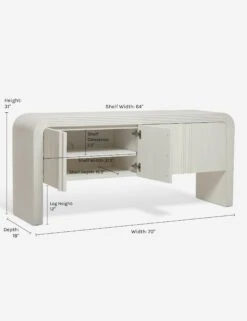 Merrit Sideboard By Sarah Sherman Samuel -Chic Furniture Sale MerritSideboard Ivory 3449 1