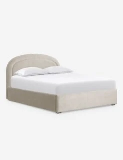 Newbery Platform Bed 35 Newbery Platform Bed -Chic Furniture Sale NewberyPlatformBed Oatmeal Velvet Queen L04731295027 Product