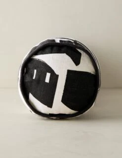 Organic Shapes Linen Bolster Pillow By Sarah Sherman Samuel 24 Organic Shapes Linen Bolster Pillow By Sarah Sherman Samuel -Chic Furniture Sale OrganicShapesLinenBolsterPillow BlackandIvorybySarahShermanSamuel A0656011B1120 Product