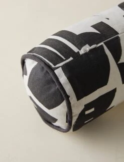 Organic Shapes Linen Bolster Pillow By Sarah Sherman Samuel 23 Organic Shapes Linen Bolster Pillow By Sarah Sherman Samuel -Chic Furniture Sale OrganicShapesLinenBolsterPillow BlackandIvorybySarahShermanSamuel A0656011B1121 Product