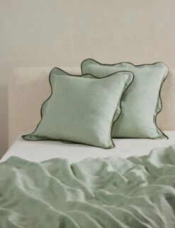 Essie Hemp Sham By Sarah Sherman Samuel 22 Essie Hemp Sham By Sarah Sherman Samuel -Chic Furniture Sale OteliaHempSham Lichen Euro A0656706 551 Product