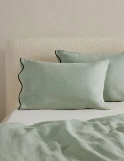 Essie Hemp Sham By Sarah Sherman Samuel 21 Essie Hemp Sham By Sarah Sherman Samuel -Chic Furniture Sale OteliaHempSham Lichen Standard A0656702 1 Product