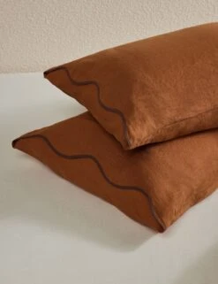 Essie Hemp Sham By Sarah Sherman Samuel 25 Essie Hemp Sham By Sarah Sherman Samuel -Chic Furniture Sale OteliaHempSham Umber Standard A0656700 473 Product