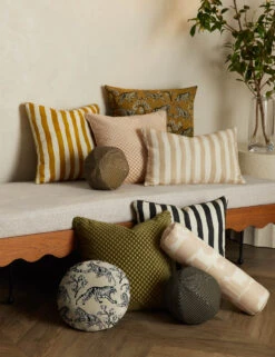 Hi-Lo Checker Velvet Pillow By Sarah Sherman Samuel -Chic Furniture Sale SSSPILLOWGALLERY 2276 SITECROP STUDIOLIFESTYLE