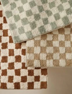 Checkerboard Bath Mat By Sarah Sherman Samuel -Chic Furniture Sale SSSbathmatsGrouoshot2