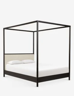 Simonette Canopy Bed 7 Simonette Canopy Bed -Chic Furniture Sale SimonetteCanopyBedQueen Black A0656315 0347 Product