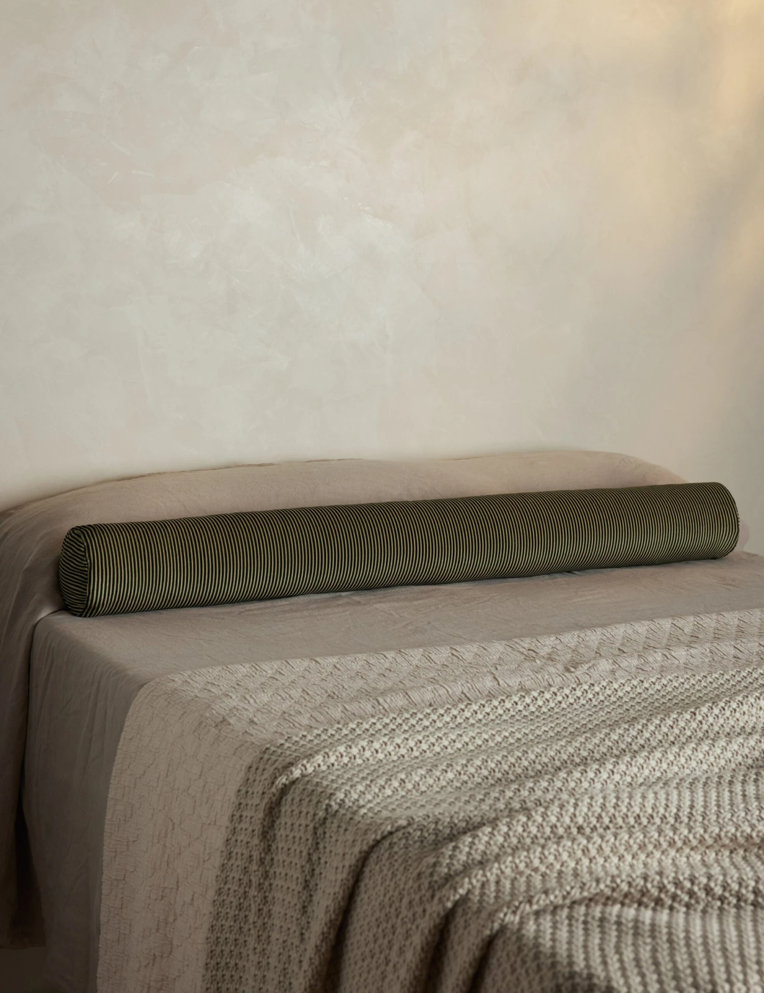 Striped Velvet Long Bolster Pillow By Sarah Sherman Samuel 2 Striped Velvet Long Bolster Pillow By Sarah Sherman Samuel - Image 2