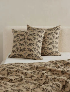 Tiger Hemp Sham By Sarah Sherman Samuel -Chic Furniture Sale TigerHempSham Brown Euro A0656723 695 Product