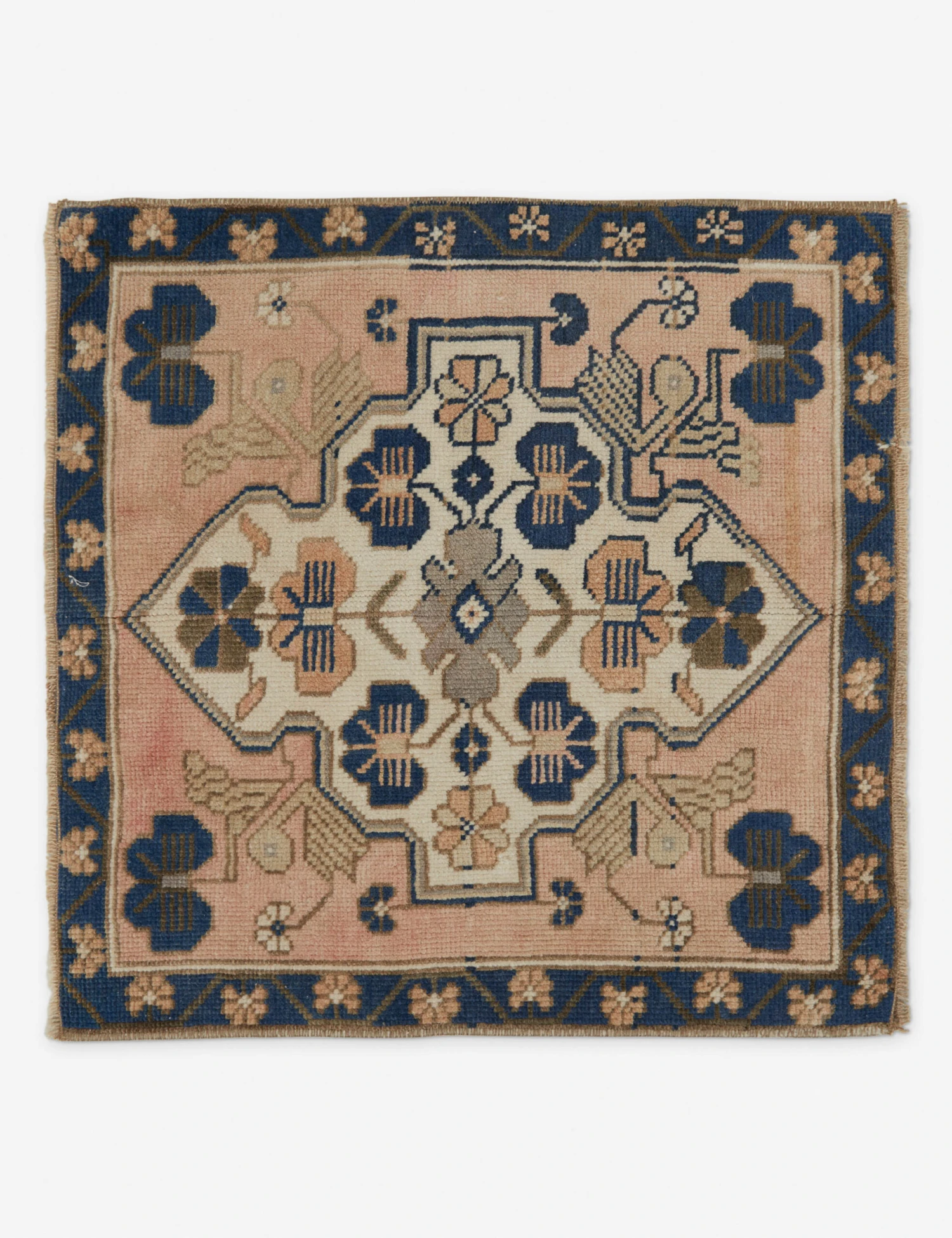 Vintage Turkish Mini Rug No. 126, 2' X 2'