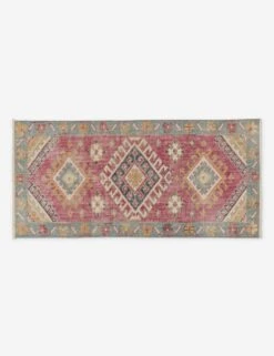 Vintage Turkish Mini Rug No. 128, 1'6" X 3'6"