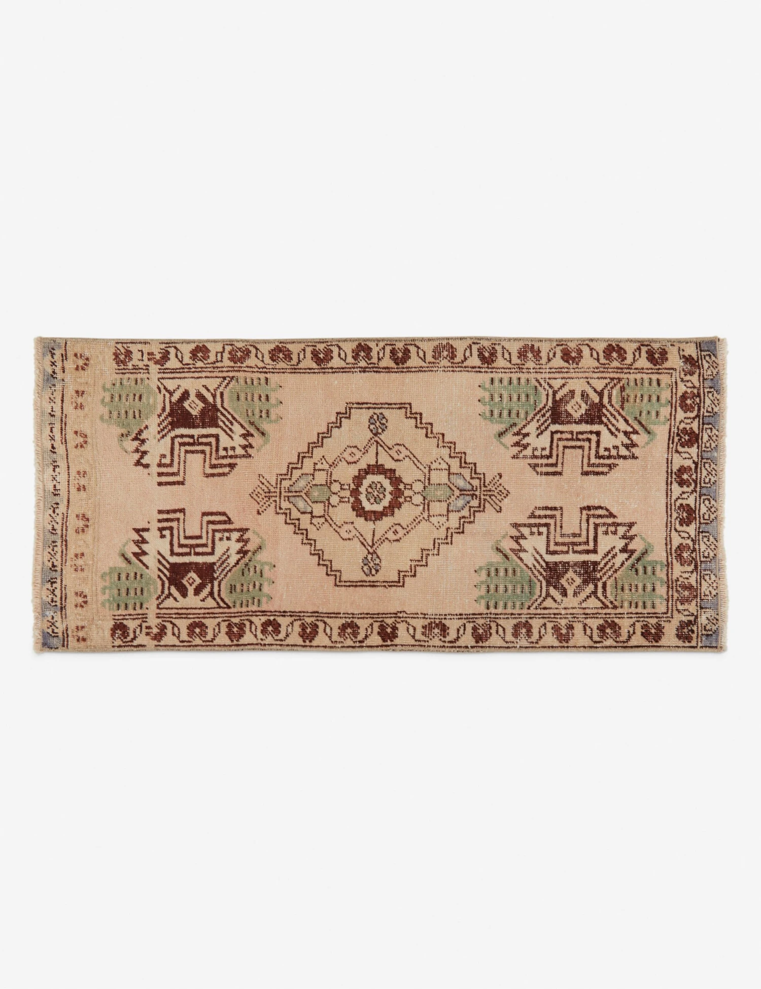 Vintage Turkish Mini Rug No. 168, 1'5" X 3'3" 1 Vintage Turkish Mini Rug No. 168, 1'5" X 3'3"