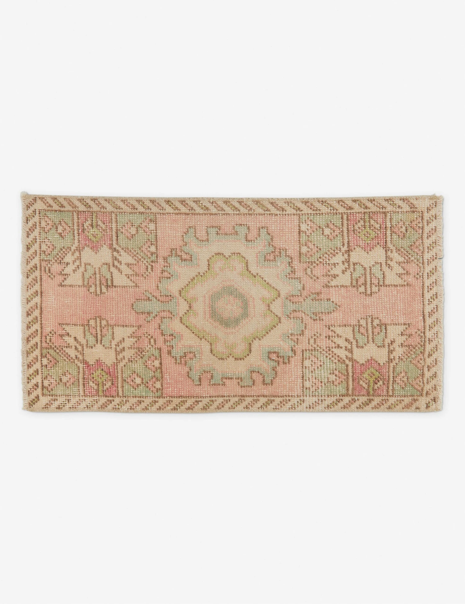 Vintage Turkish Mini Rug No. 178, 2'9" X 1'5"