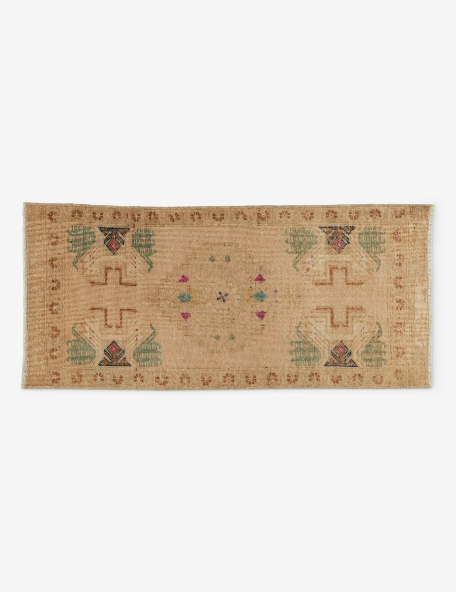 Vintage Turkish Mini Rug No. 191, 1'6" X 3'5" 1 Vintage Turkish Mini Rug No. 191, 1'6" X 3'5"