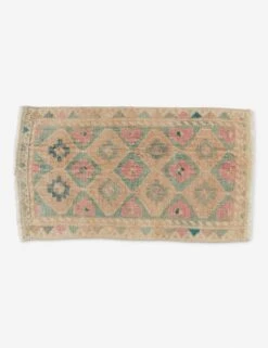 Vintage Turkish Mini Rug No. 195, 1'4" X 2'3"