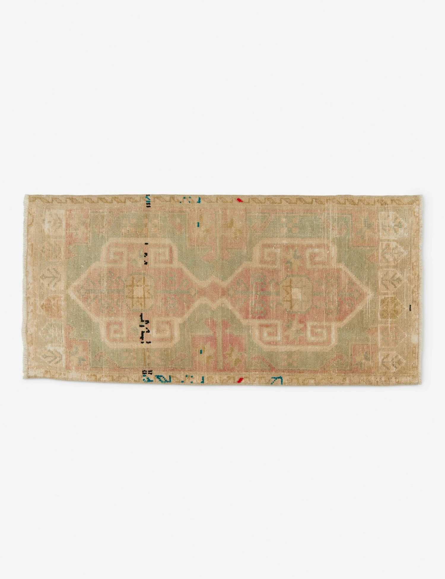 Vintage Turkish Mini Rug No. 196, 1'5" X 3'2"