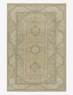 Vintage Turkish Hand-Knotted Wool Rug No. 154, 5'2" X 8'