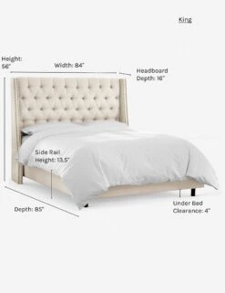 Admina Bed -Chic Furniture Sale admina bed talc king