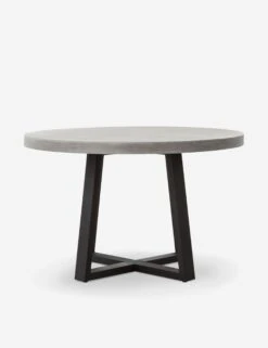Agatha Indoor / Outdoor Round Dining Table -Chic Furniture Sale agatha indoor outdoor dining table gray 4 1564991625 1 bfe0d11d 2320 4309 aa22 ec3ea186a4fa