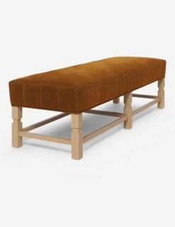 Ambleside Bench By Ginny Macdonald -Chic Furniture Sale ambleside bench velvet cognac 3 3938644d 21df 4fde 86fd 6889fba1be00